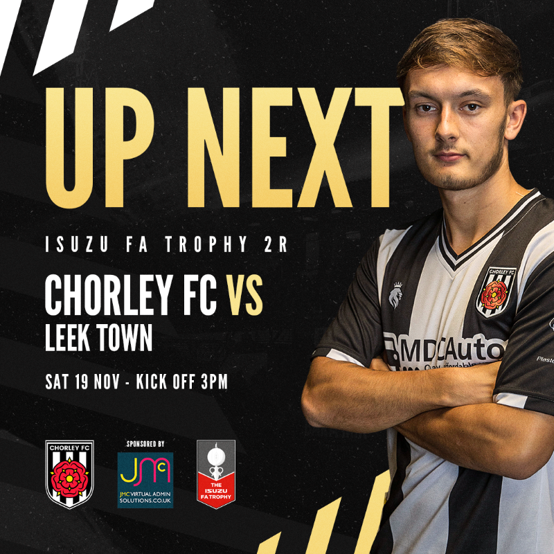chorleyfc's tweet photo. Live, π»πΎπ²π°π» π΅πΎπΎπ
π±π°π»π» continues π
The @Chorley_Group Victory Park Stadium is open from 12:30pm tomorrow as we host @leektown πͺ
#SaveYourSaturday | #FATrophy