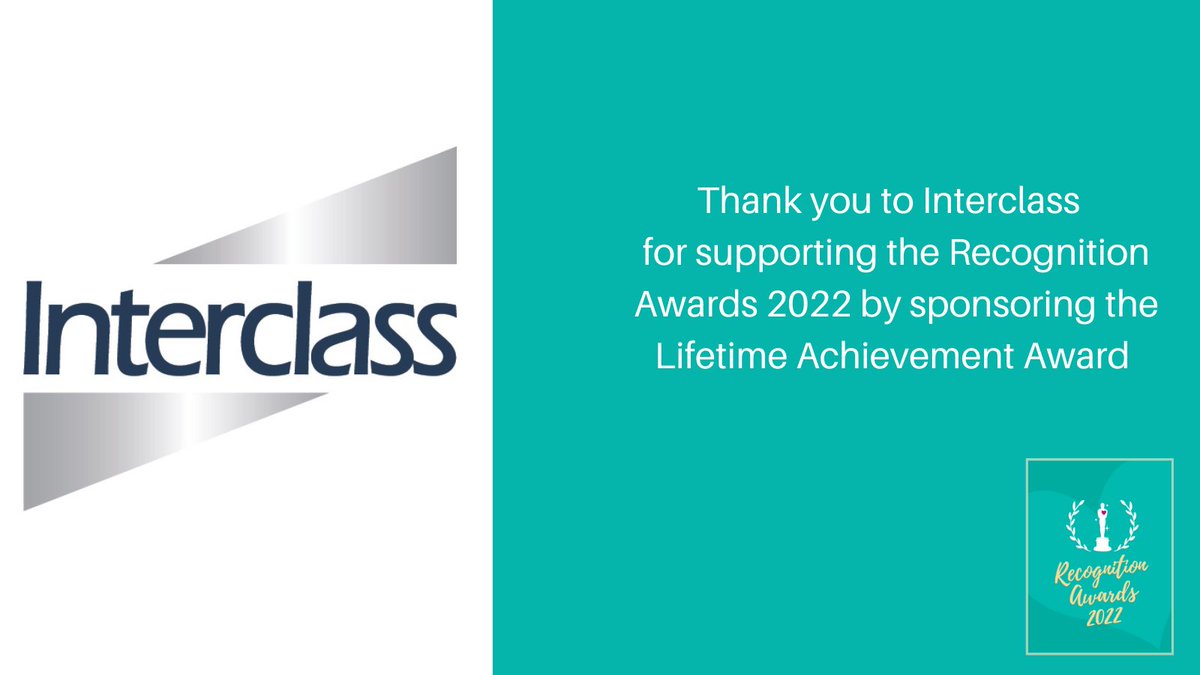 WorcsCharity's tweet image. At the awards a colleague will be given the Lifetime Achievement Award for their contributions of outstanding significance to the NHS during their career.

Thank you to @InterclassGroup for sponsoring the Lifetime Achievement Award.