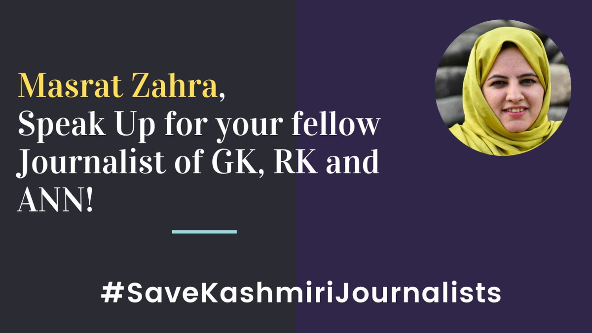awazebaramulla's tweet photo. Today its them, tomorrow it will be your loved ones. Speak up against terror. @naseerganai #SaveKashmiriJournalists https://t.co/NLF0CFutrz