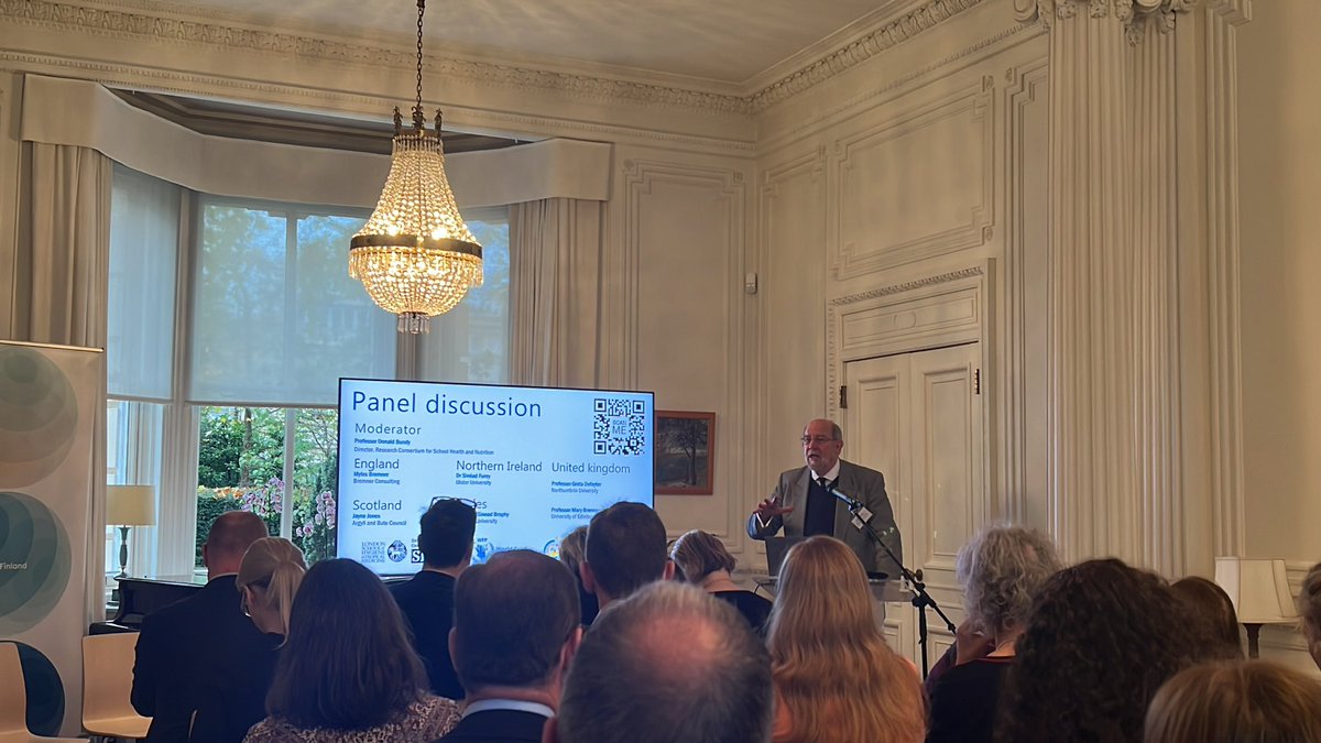 SophieHealyThow's tweet photo. “When educating learners we need to also care about the wellbeing of those learners and that’s in part through school meals” Professor Donald Bundy from @R4SchoolHealth @SchoolMeals_ @LSHTM #Act4Food #Act4Change @Act4FoodGlobal https://t.co/FdWEzSg6Uh