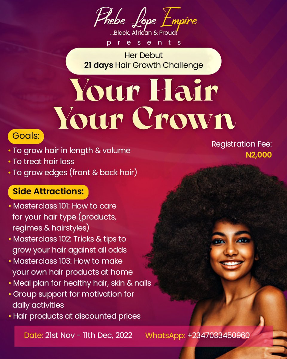 phebelop_empire's tweet photo. 7 REASONS WHY YOUR HAIR MIGHT NOT BE GROWING:

Many people will find that their hair stops growing after a certain point. Maybe it seems to be thinning in a certain area, or it won’t grow past a certain length, or you notice that one side seems to grow more quickly than the other https://t.co/Kw0YWSN1Ug