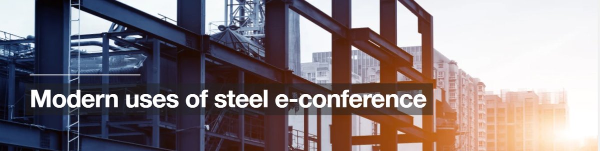 BCSAsteel's tweet photo. It's not too late to book your place  @IStructE Conference 'Modern Uses of Steel' on Nov 22 - Nov 24. Dr David Moore, Dr Michael Sansom and some of our members will be speaking about  Efficient Steel Design, Fabrication &amp; Execution,  Reuse  &amp; Refurb.
https://t.co/8NwFK7tLRZ https://t.co/iD6KWa9MKa