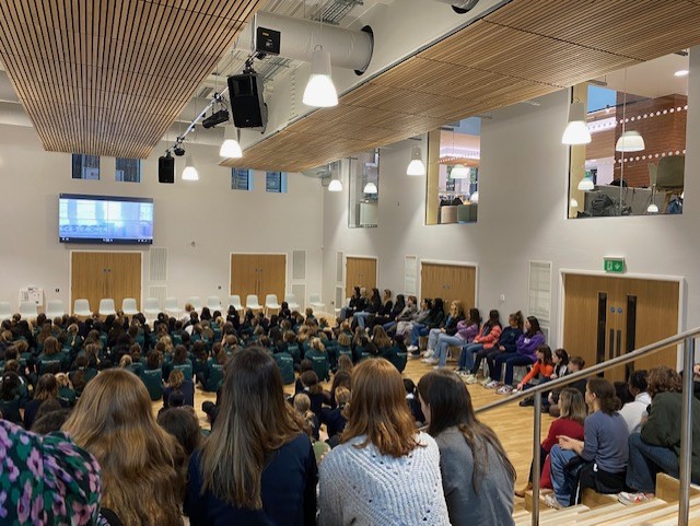 WimbledonHigh's tweet photo. “We have tomorrow's #changemakers right here in our schools. You are the generation that will go on and change the world for a better place, not just for women, but for everyone”- @cherylGDST

@GDST #GDST150 #GDSTFamily https://t.co/udV7zFeJVJ