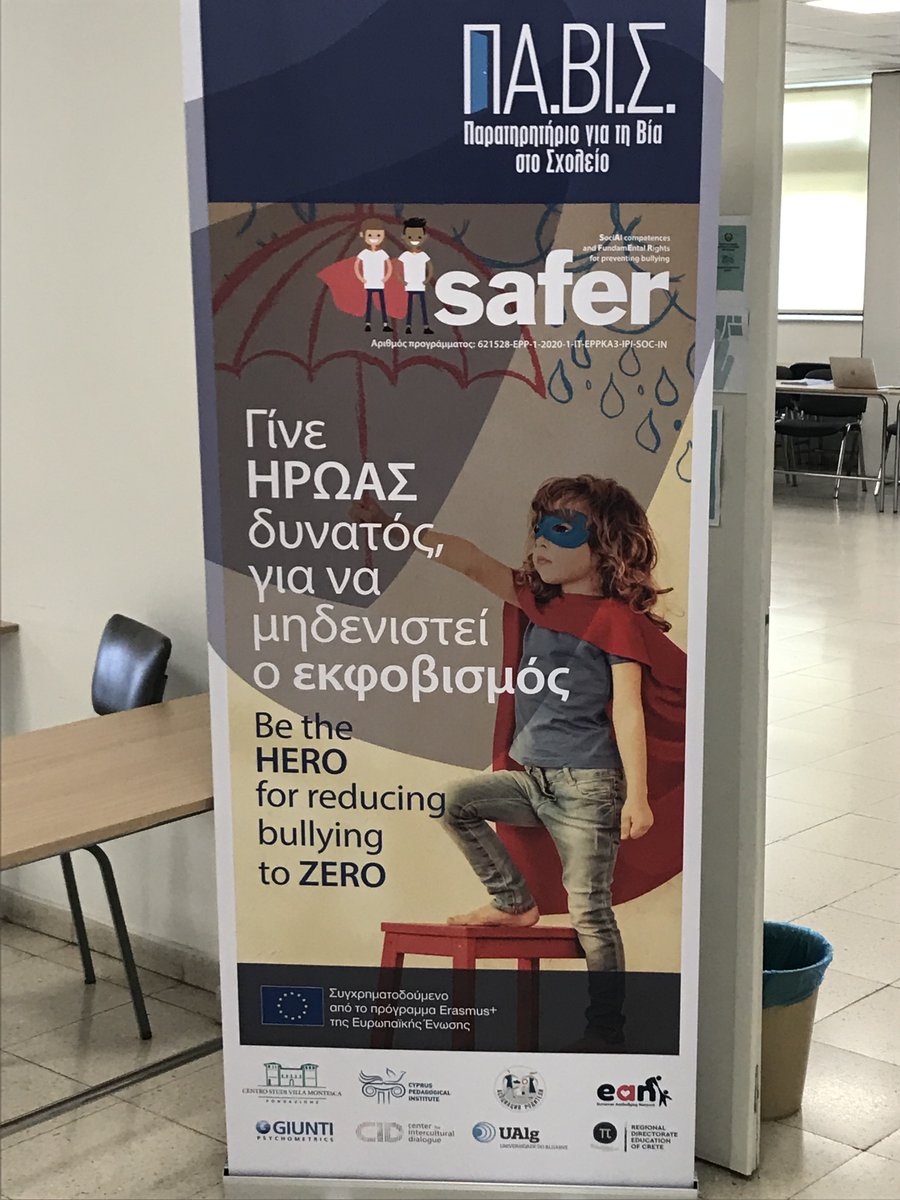 AntiBullying_EU's tweet photo. At the Cyprus Pedagogical Institute for the 2nd Partners meeting of #ERASMUS+ SAFER PROJECT SociaAl competences and FundamEntal Rights for preventing #bullying https://t.co/SKo5W1HwEj