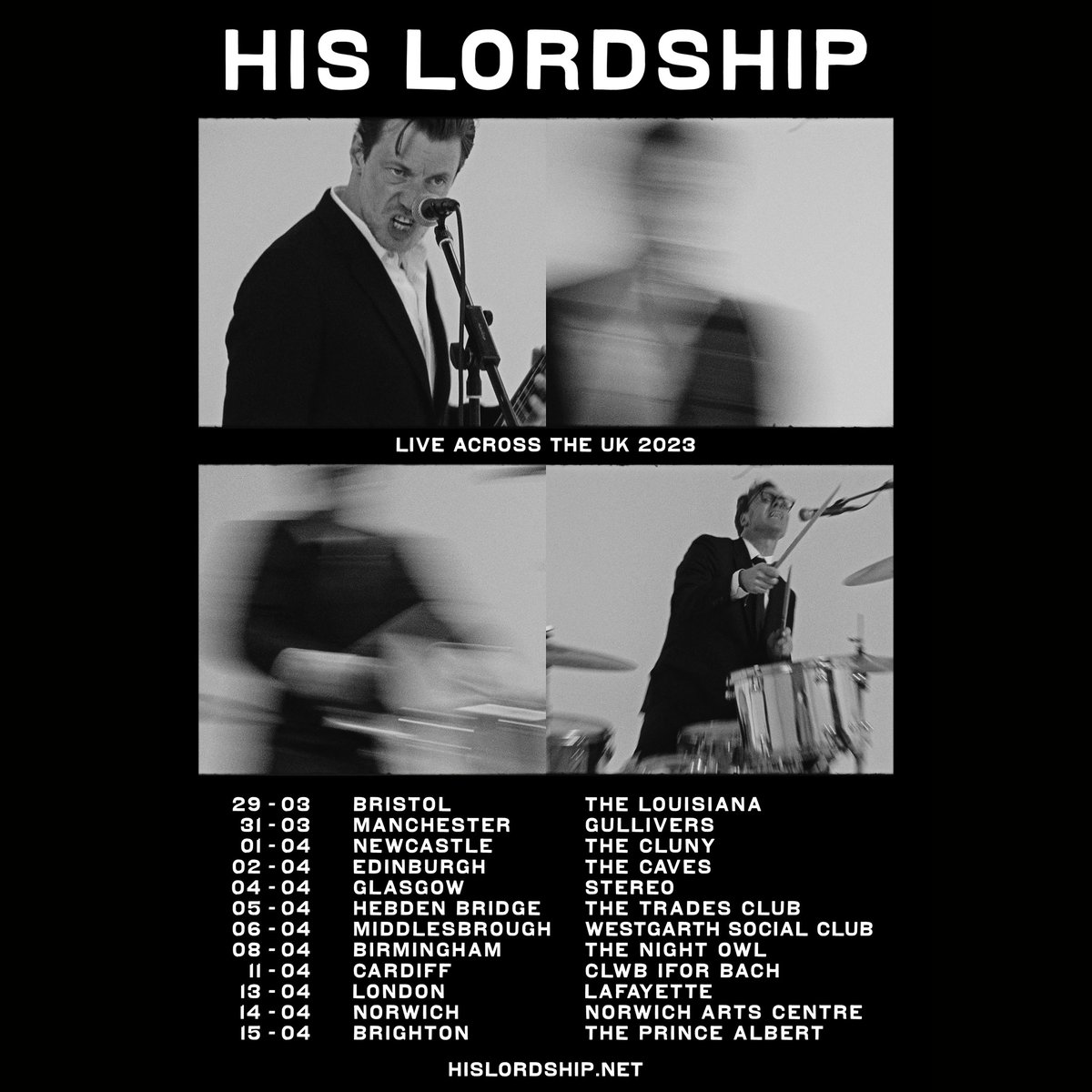 ClwbIforBach's tweet photo. New Show!📣
@HisLordshiprock | 11.04.23

💥 An explosion of energy that epitomises frustrations brought on by the past two years; His Lordship make joyous Rock'n'Roll music with a punk demeanour.

🎟️ Tickets go on sale 22.11.22

https://t.co/OhVoDLZ51p https://t.co/dNpeFg2Uiv