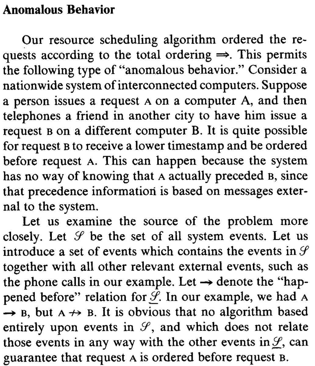 niekstrom's tweet photo. @joe_hellerstein @MarcJBrooker @shachaf @rystsov The critical property that linearizability ensures is external consistency. Ensuring external consistency necessitates up front coordination. External consistency is what you are sacrificing when using coordination avoiding algorithms. https://t.co/AXVNPRBOyK