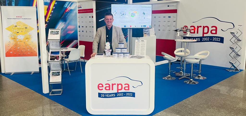 EARPA_'s tweet photo. Laat day at the #TRA2022. A lot of people (#EARPA members and others) already visited our booth; for a good talk and a nicely brewed cup of coffee ☕️. And there are still some Dutch Stroopwafels left…join us! https://t.co/ilBH0HBvqO
