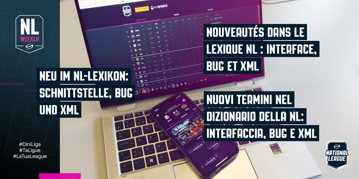 NLch_official's tweet photo. #NLWeekly

🗃️ Interface, Bug &amp; XML - Neue Begriffe für unser tägliches Vokabular.
Nous avons un peu élargi notre lexique. | Abbiamo aggiunto al nostro dizionario un po' di parole.

👉 https://t.co/7ut27ti99G
oder NL-App öffnen / ou ouvrir notre app | o apri la nostra app https://t.co/1JFzaxlp80