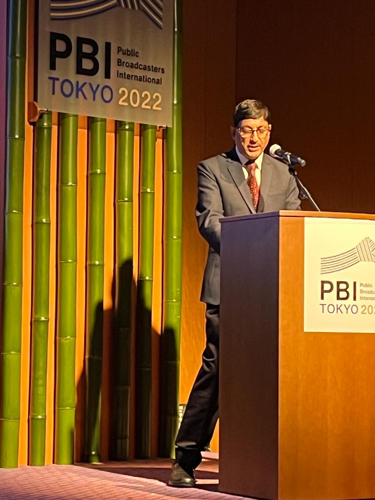Mayank23Agrawal's tweet photo. Presented Prasar Bharati's ongoing work with IIT Kanpur on Direct to Mobile terrestrial transmission of TV signal at PBI Tokyo 2022; heads of  Public Broadcasting organisations are attending the conference. https://t.co/68bH78RMvS