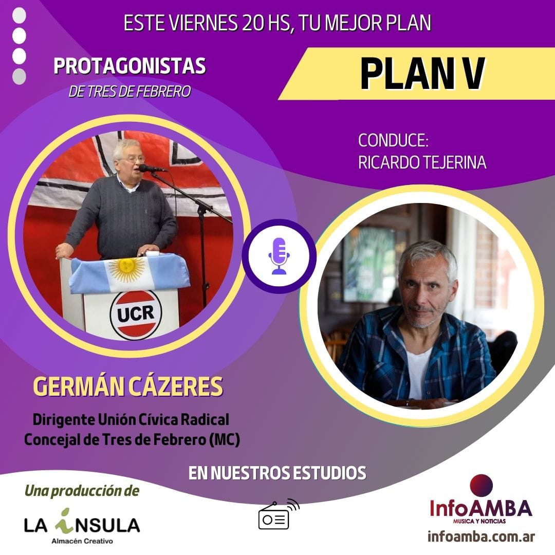 RicarTejerina's tweet photo. Estamos muy cerca del final de temporada de @PLANV_RT. Este #viernes recibiremos en @RadioinfoAMBA al dirigente radical y cjal (MC) de Tres de Febrero, #GermánCázeres. Y tmb el #Editorial, #InfoNoti y cierre con #Inspiracionales.
https://t.co/3kvS5NtXOX o https://t.co/GMQbNgZzcW https://t.co/Iqwfy5VDNe