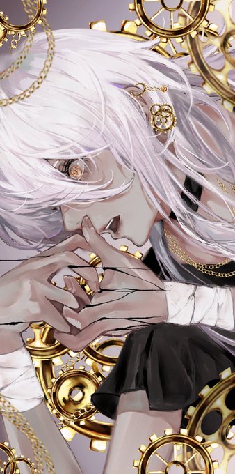 「gears white hair」 illustration images(Latest)