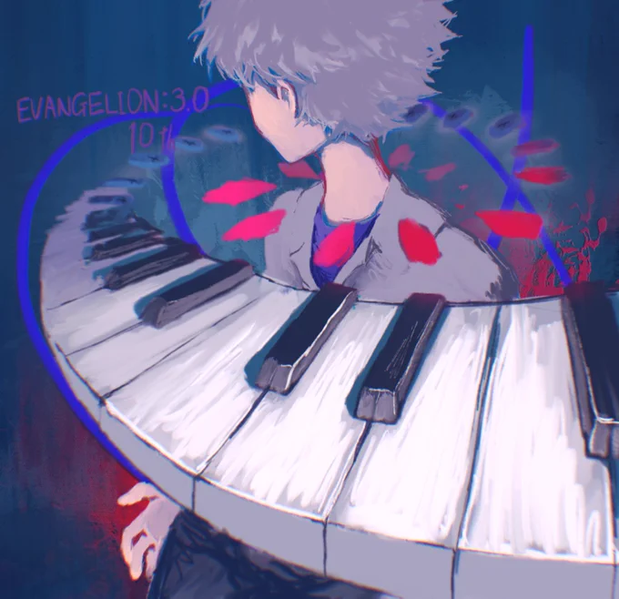*Metamorphosis* 10thおめでとー!!!!(暗い絵ですみません)#エヴァQ10周年 #Evangelion 