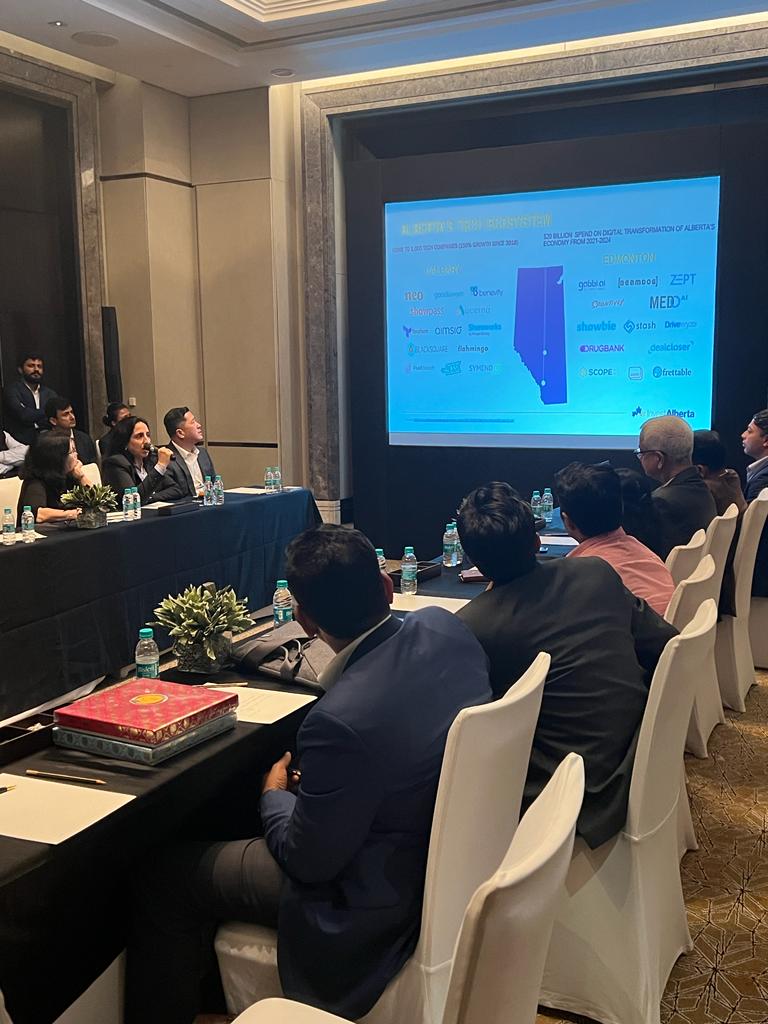 A fantastic day spent with India's prolific tech community at Bangalore Technology Summit! My message to all companies: when you come to Canada, think strategic, think long term. There is immense scope to build value for your company #CanadaBTS2022
#Alberta 
Thank you VarunRamesh