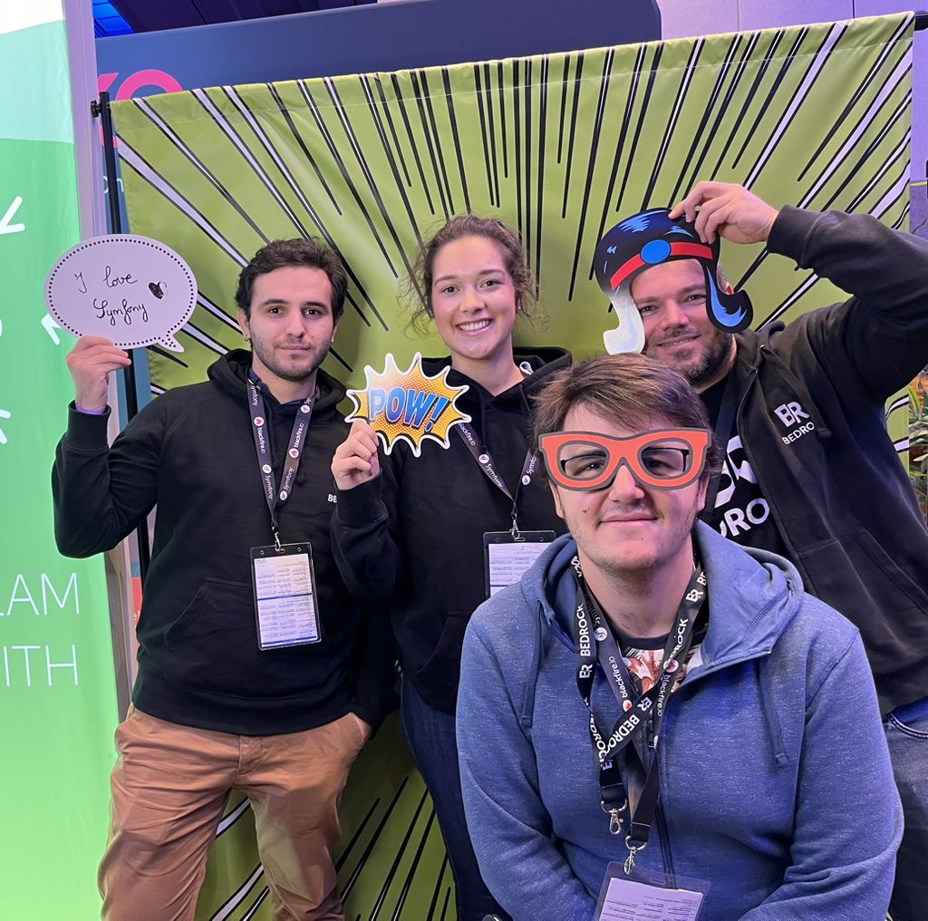 Pauline 🦦 (@pauinegu) on Twitter photo Bedrock en force chez @SensioLabs #SymfonyCon
<a href="/MilletPro/">Morgan Millet</a> <a href="/YvesClauss/">Clauss Yves</a> <a href="/Benoit382/">Benoit Colin</a> <a href="/Bedrock_Tech/">Bedrock Tech</a> Bedrock en force chez @SensioLabs #SymfonyCon
<a href="/MilletPro/">Morgan Millet</a> <a href="/YvesClauss/">Clauss Yves</a> <a href="/Benoit382/">Benoit Colin</a> <a href="/Bedrock_Tech/">Bedrock Tech</a>