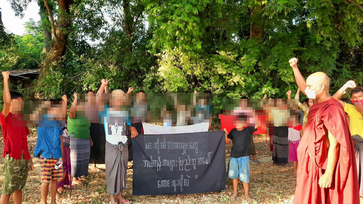 Wamtha2021's tweet photo. "မင်းတို့စစ်အာဏာရှင်တွေ ဘယ်တုန်းကများ
ပြည်သူအပေါ် ကောင်းဖူးလို့လဲ"? 

#WarCrimesOfJunta
#HelpMyanmarIDPs 
#WhatsHappeningInMyanmar 
#2022Nov17Coup

#အရေးတော်ပုံအောင်ရမည် 

#အဂ္ဂဝံသ https://t.co/iYAdzi4alr