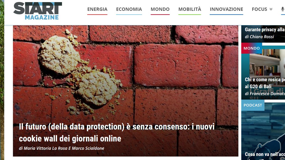 Una riflessione scritta a quattro mani con Maria Vittoria La Rosa e scaturita dall'incontro della scorsa settimana su Data monetization di <a href="/legalhackersrm/">Legal Hackers Roma</a>. Grazie a <a href="/StartMagNews/">Start Magazine</a> per l'ospitalità startmag.it/innovazione/il…