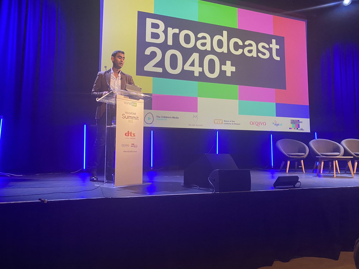 Research shows 22 million adults in the UK listen to DAB stations not available on analogue, says Shuja Khan CEO of <a href="/Arqiva/">Arqiva</a> at #WorldDABSummit. We need to make the case to government #Broadcast2040
 #WorldDABsummit