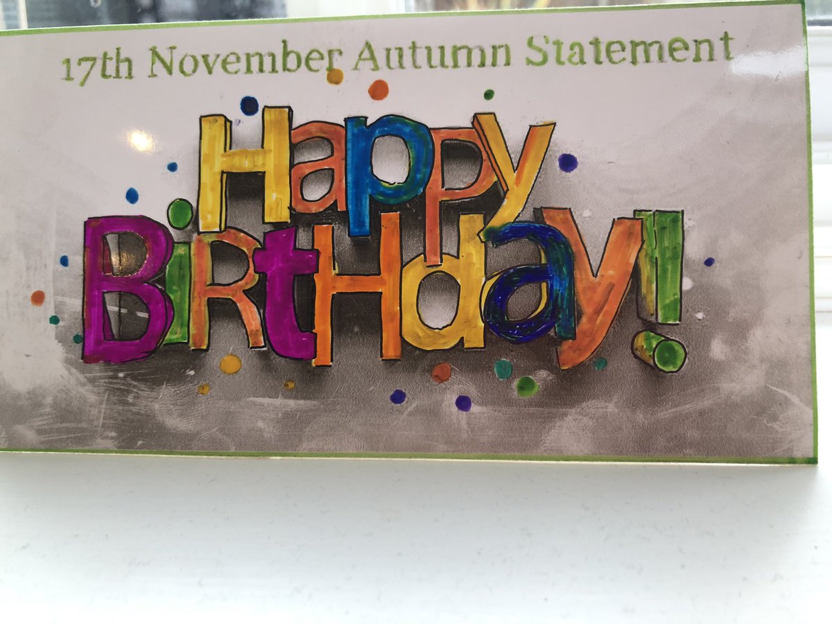 RuthBadleyPR's tweet photo. I always get a ‘topical’ birthday card from clever @Tim_Badley #fiscalevent https://t.co/zvgiEIGeZb