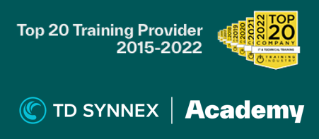 TD SYNNEX is a global Top 20 training provider, 8th year in a row. Recognition for excellence in delivery, quality content and amazing instructors. Thanks to our students, loyal customers and dedicated team for this award. #LearnToSucceed #TDSYNNEXAcademy academy.tdsynnex.com/europe