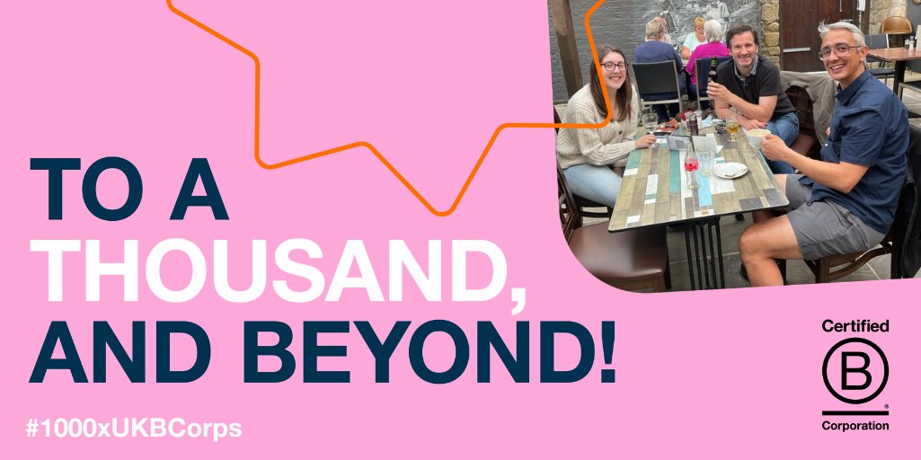 WOW 😮 #1000xUKBCorps 
Why not join the party – to the next thousand! 
Let’s work together to be a force for good. 🙌
#1000xBetter