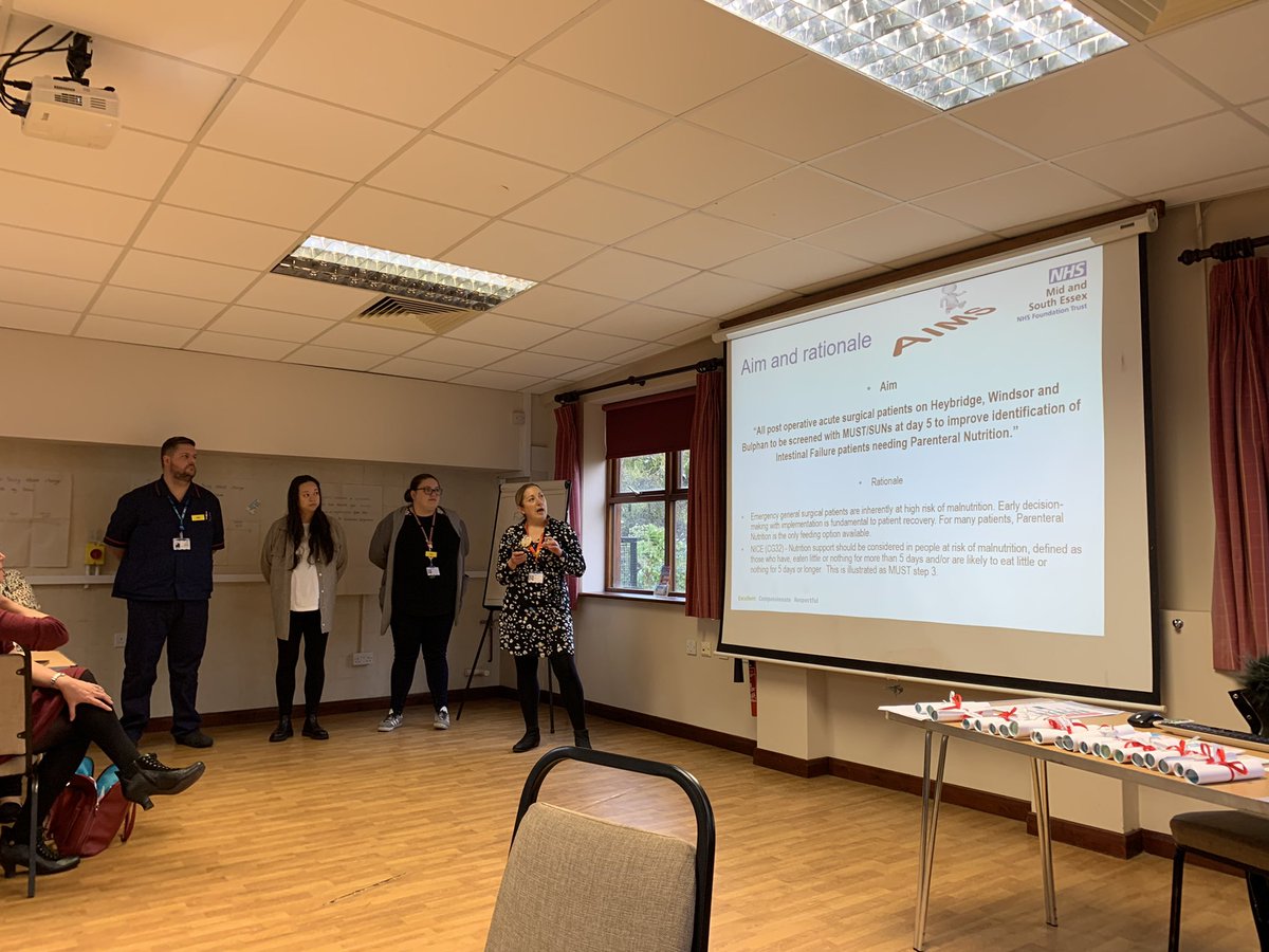Celebrating the nutrition project today <a href="/MSEHospitals/">Mid and South Essex NHS Foundation Trust</a> <a href="/DianeSarkar/">Diane Sarkar MBE</a> <a href="/kellyMcgovern21/">kelly McGovern</a> <a href="/RaciJ/">Rachel Johnson</a> <a href="/Rozboro/">Roz Blackboro</a>