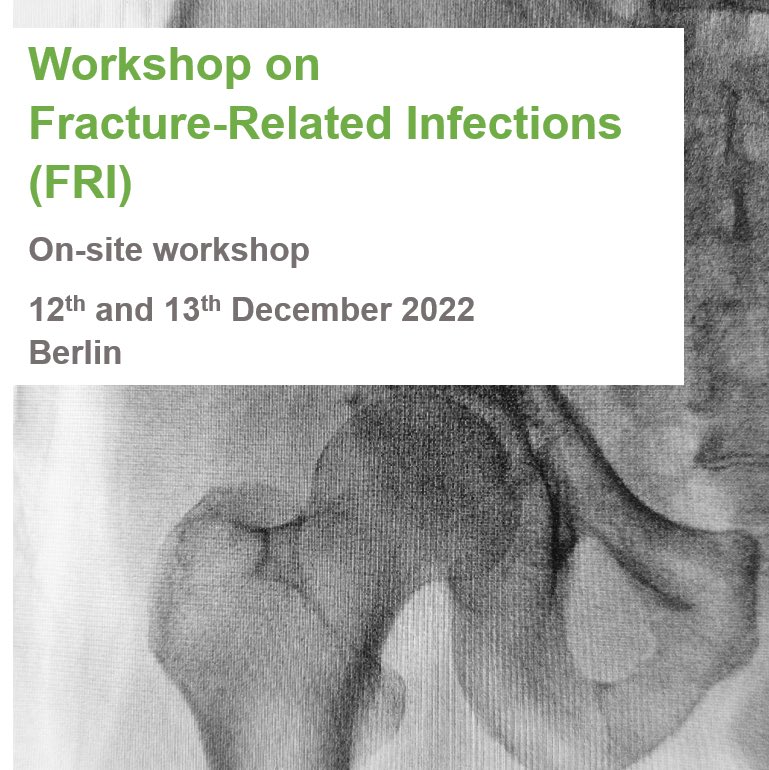 ojedathies's tweet photo. Back to Berlin in December to participate in this workshop on fracture-related infections #FRI.
More info: https://t.co/cHu42QdJ4h

Vuelvo a Berlín en diciembre para contar mi experiencia en infección ósea postraumática. Workshop muy recomendable organizado por @ProImplant. https://t.co/UL9c06YPfh