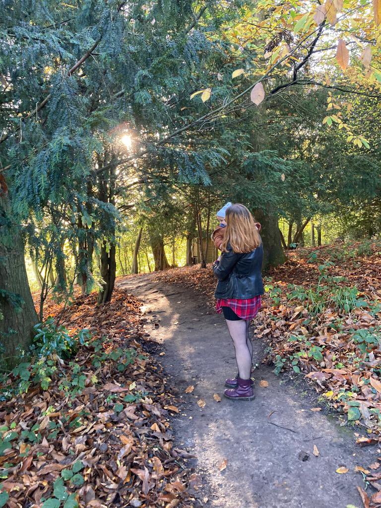 RYJoyce13's tweet photo. On a day like today where everything in the world feels terrible, I think about this - lovely autumnal walks with my little Foxy ♥️ https://t.co/Cnh4cL1tmh
