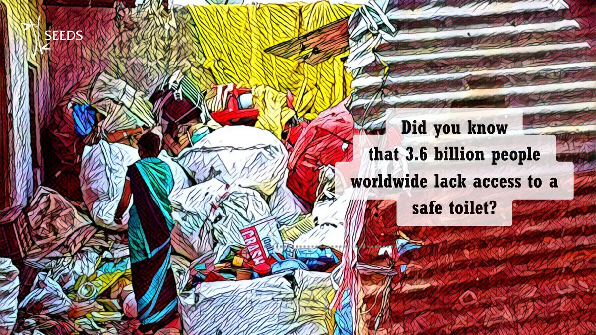 SeedsIndia's tweet photo. Due to inadequate sanitation facilities, the most vulnerable communities are forced to defecate in the open, putting them at risk for a variety of #health concerns and contaminating #groundwater.
The urgent necessity should be to provide #safetoilets for everyone. #WorldToiletDay https://t.co/VqxZH1eZyC