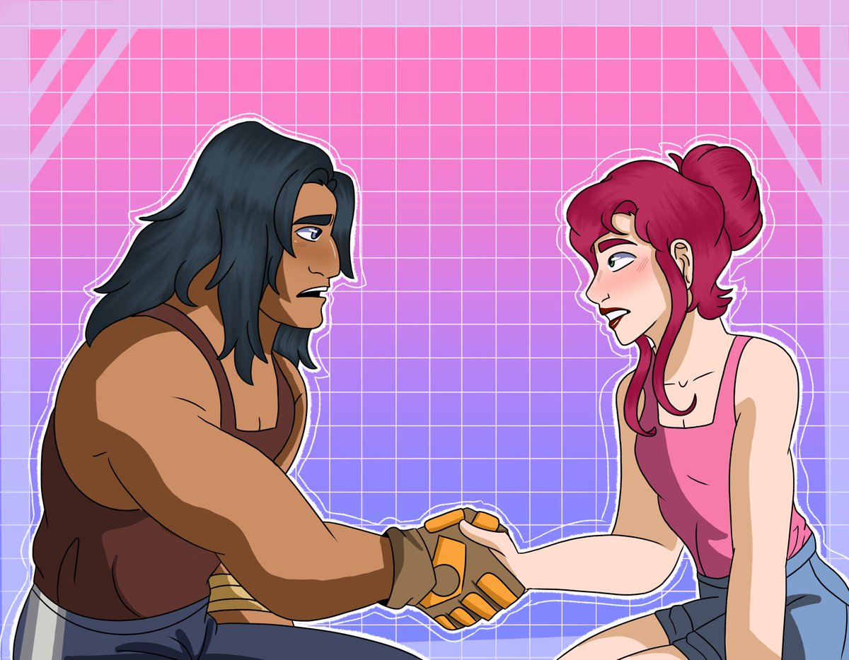 glitch_tastic's tweet image. They are in love #TMNT2003 #Capril