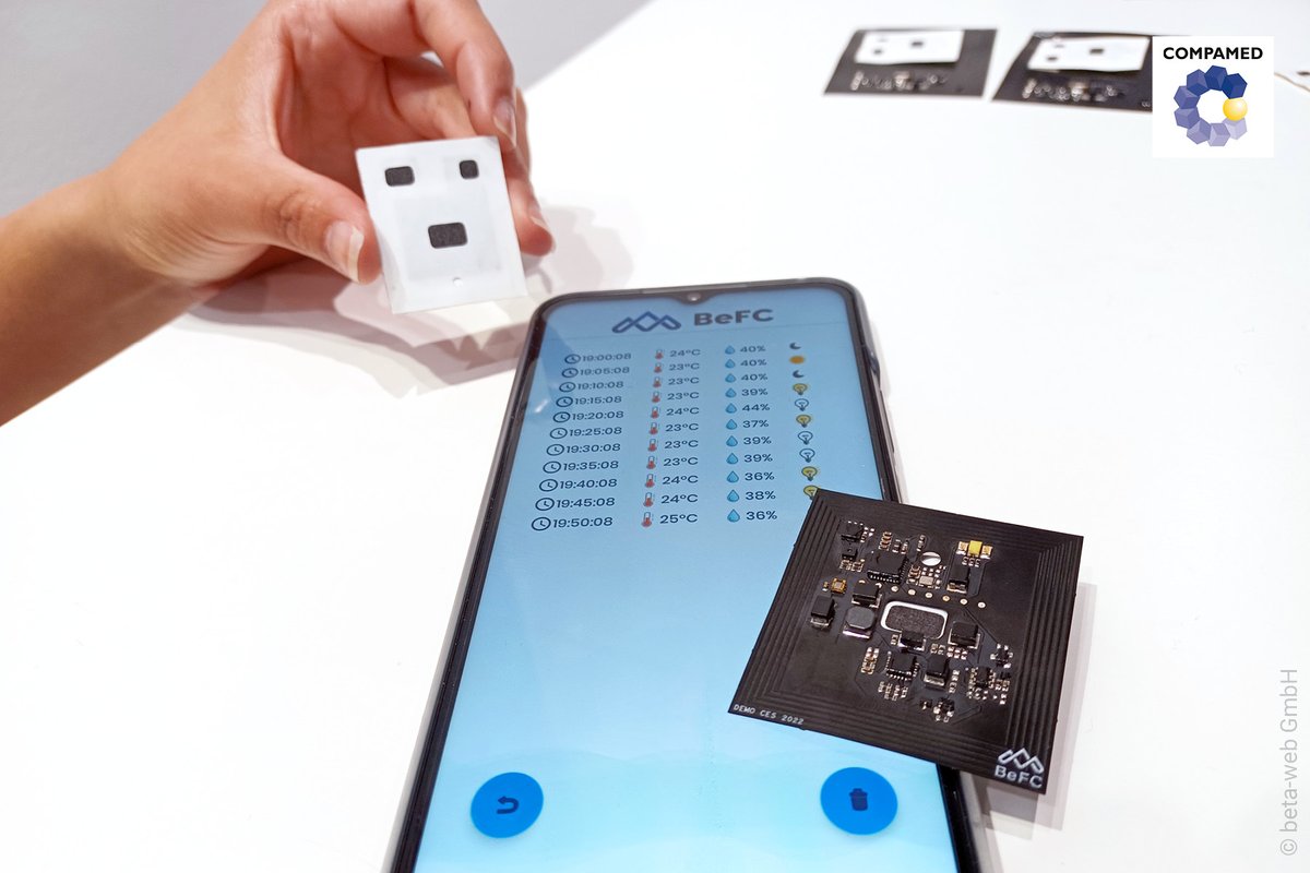 COMPAMED's tweet photo. The company @BeFC_global generates electricity with paper and enzymes💡 Don't you believe it? You can also find the sustainable biofuel cells at the Wearables Technologies Show in Hall 12/D33.
To learn more click here: 👉 https://t.co/cxkNy69yZQ
#MEDICA2022 #COMPAMED2022 https://t.co/qnq9gPw37X