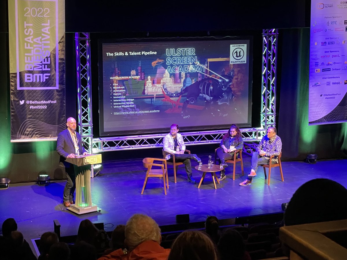 Great talk around Virtual Production from Ulster University Screen Academy @BelfastMedFest #bmf2022