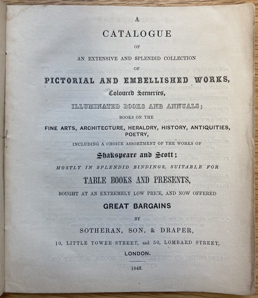 liamsims's tweet image. …but picture framing, general stationery, ink, pens &amp;amp; quills, knives &amp;amp; paper. The catalogue closes politely with the sentence ‘The favor of your recommendation is most respectfully solicited’. 

Soon available in a reading room near you (shelfmark 8000.b.482[14]). (2/2)