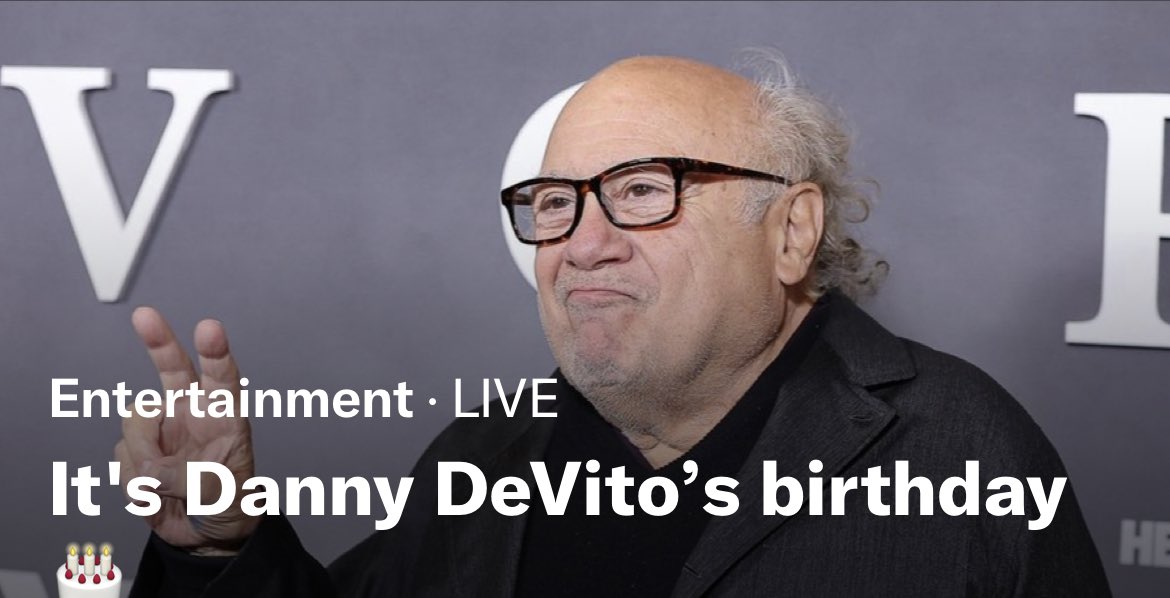 Happy birthday to Danny devito. One of my favorite actors 