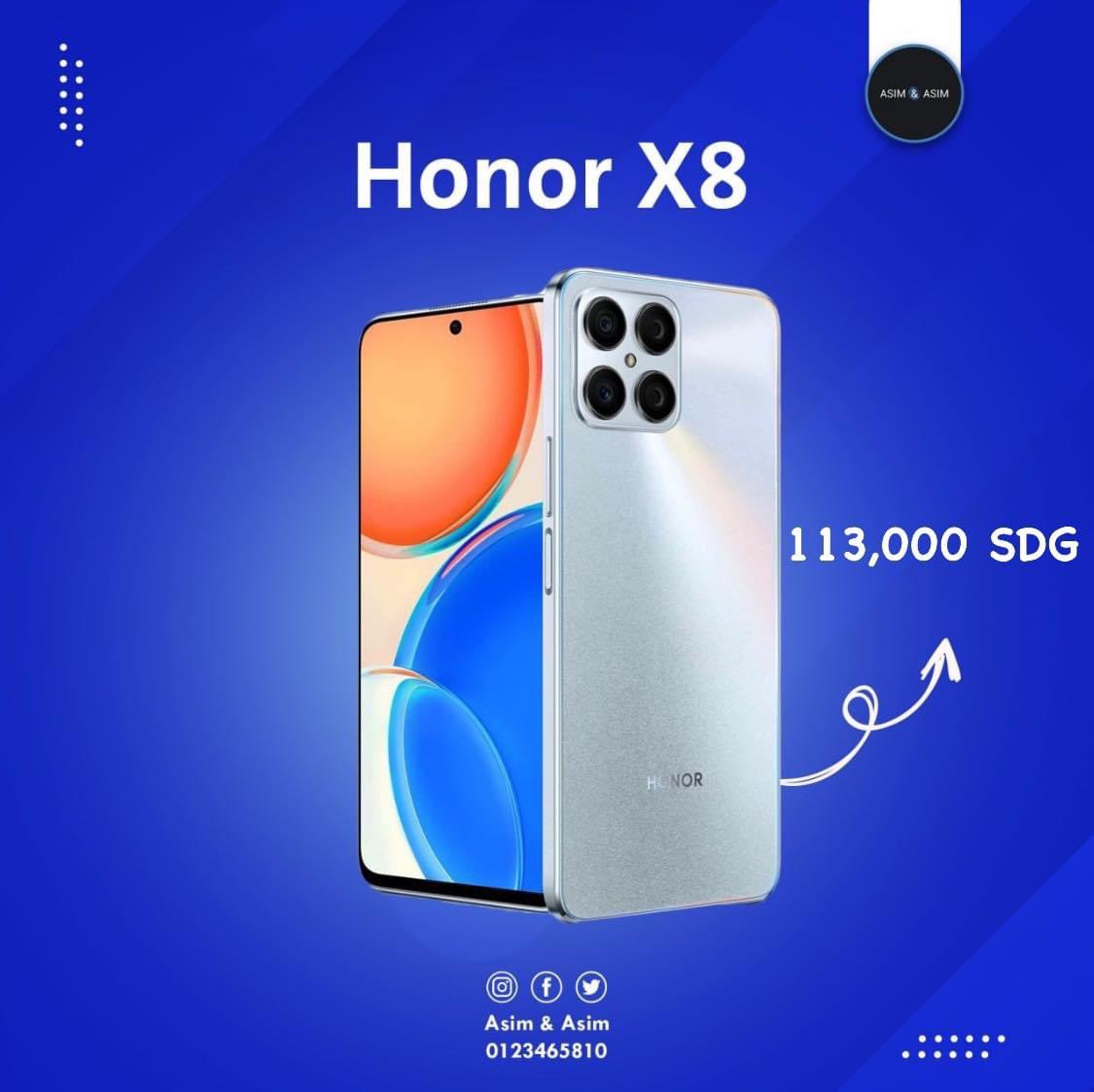 AsimAndAsimsd's tweet photo. جهاز Honor X8 الجديد 👏🔥

🔰 Storage : 6/128 GB 

🔰 Battery capacity : 4000  mAh 

🔰 Front camera 📷 : 16MP 

🔰 Rear camera 📷 : 64 + 5 +2 +2 MP  

🔰 Network :  4G / 3G / 2G 

🔰 Price : 113 ,000 SDG 

متوفر العرض بجميع فروعنا بالعاصمة ✨

- عاصم وعاصم قريبة ليك في كل مكان https://t.co/UJujhs4P1i