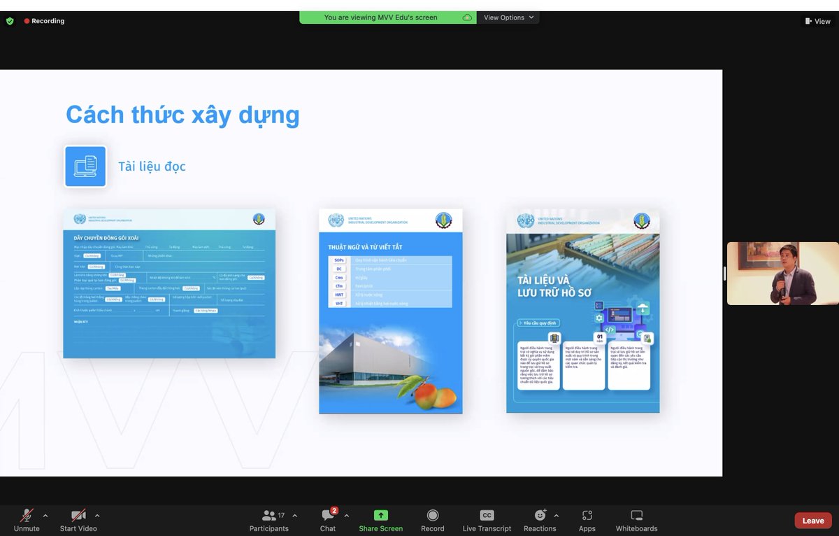 On Monday, an online workshop to share with mango #valuechain operators and business support service providers the digitalization version of 7 Standard Operating Procedures (#SOP) has enabled more stakeholders to access this knowledge to enhance #standardscompliance capacity.
