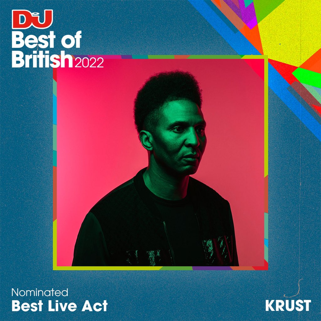 DJKRUST's tweet photo. Hey 

I’ve been nominated for Best Live Act by Dj Mag’s, Best of British Awards. 

I know you’re busy, but it will only take a min to Follow the link and vote Krust for Best live Act. 

Much appreciated 

https://t.co/WnGhDUZnrV https://t.co/jaqt2xFceH