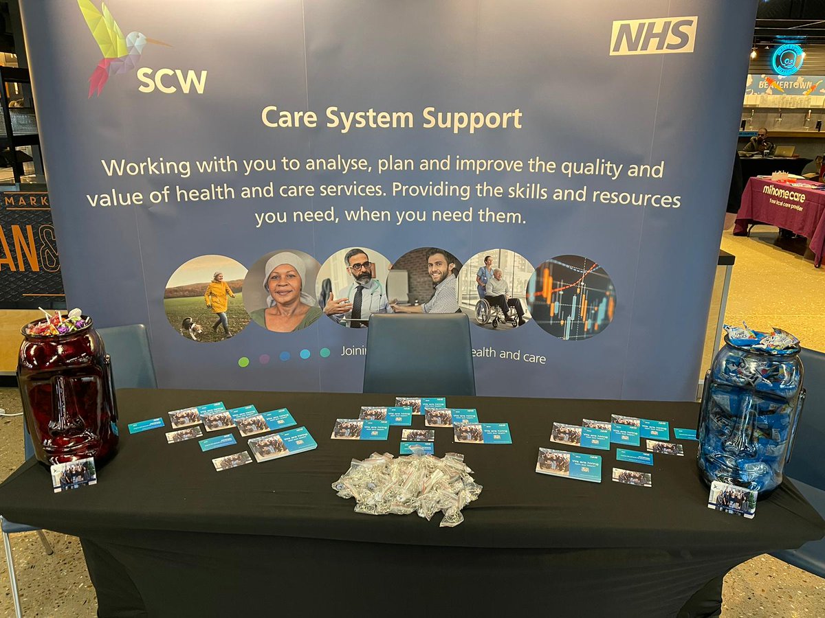 NHSscw's tweet photo. We are at the #LondonCareersFair until 2pm today. Come and check out our stand and find your next role with SCW.
#SCWLife #CareersFair https://t.co/YuRbakxpBm