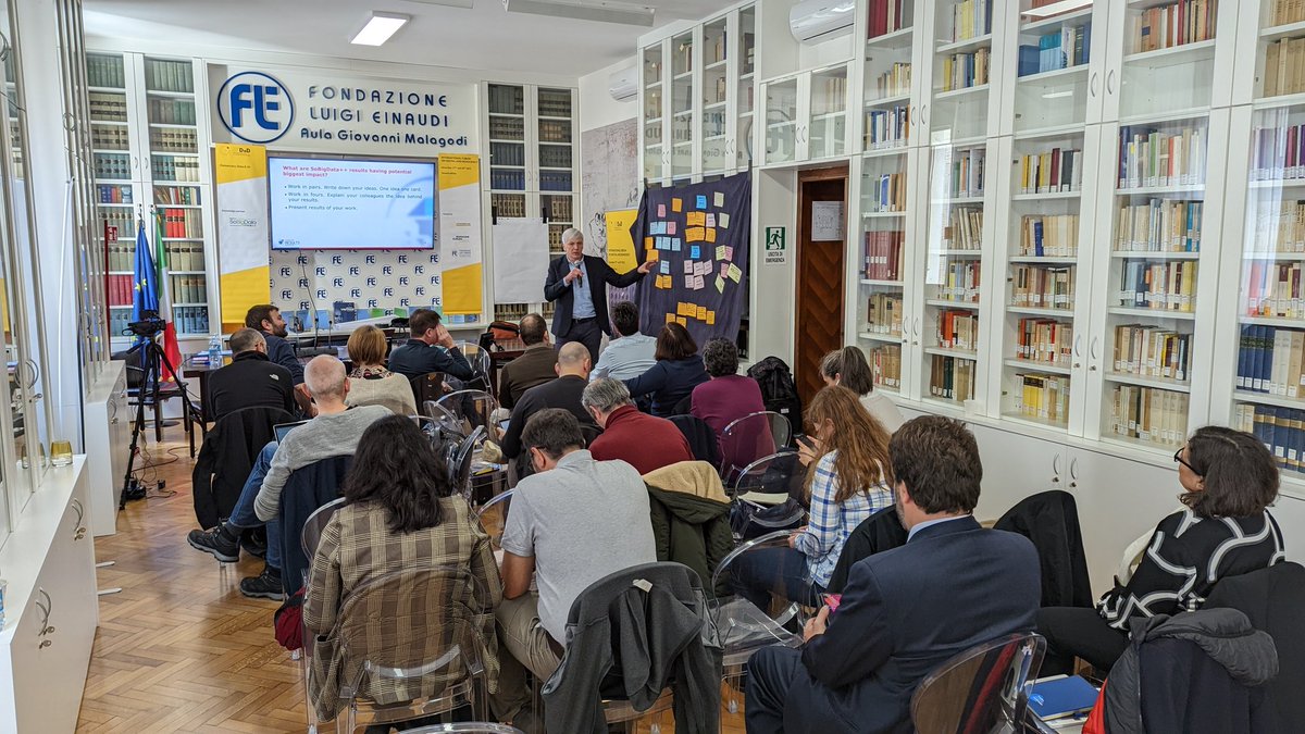 SoBigData's tweet photo. SoBigData++ Workshop on Result Exploitation, today at @fleinaudi with @HorizonBooster https://t.co/ccs5xjlYrN