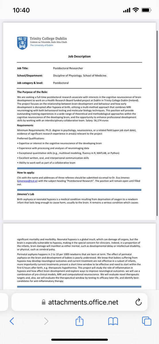 eva_jimenez_mat's tweet photo. Job advert!!! We are hiring a post doctoral with a passion on brain development and neurological conditions @brainmappingfnd @FENSorg @SfNtweets @NPICImaging https://t.co/q22C3PdJfU