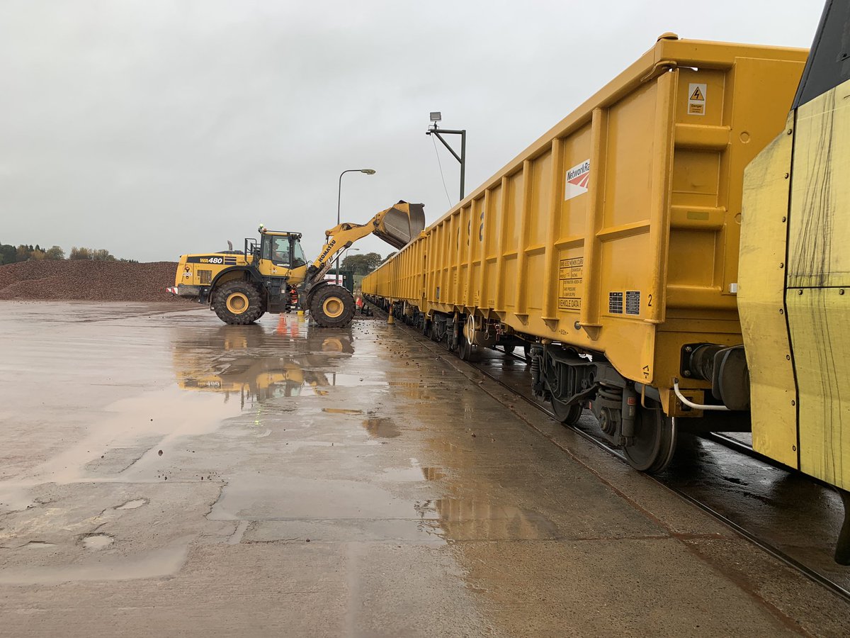 railfreightscot's tweet photo. Scottish Railfreight has saved 60 million lorry miles since COP26 was held in Scotland last year. We spoke to some of our customers to hear a bit more about why moving goods by rail is important to them https://t.co/mNDRpbqIo8 @TarmacLtd @CloburnQuarry @MossendPark https://t.co/e9DuwHXe3F