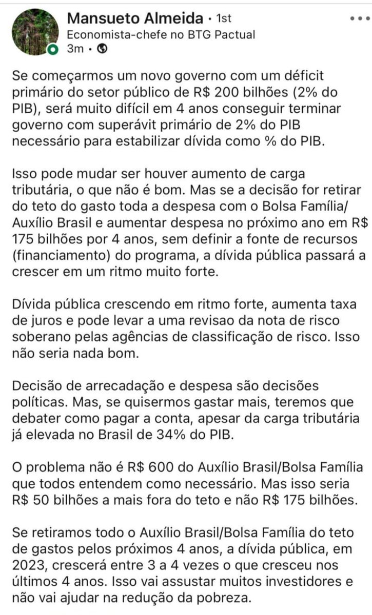jcamargonyc's tweet photo. MANSUETO ALMEIDA, ECONOMISTA-CHEFE DO BTG PACTUAL https://t.co/bzpEnKLyA6