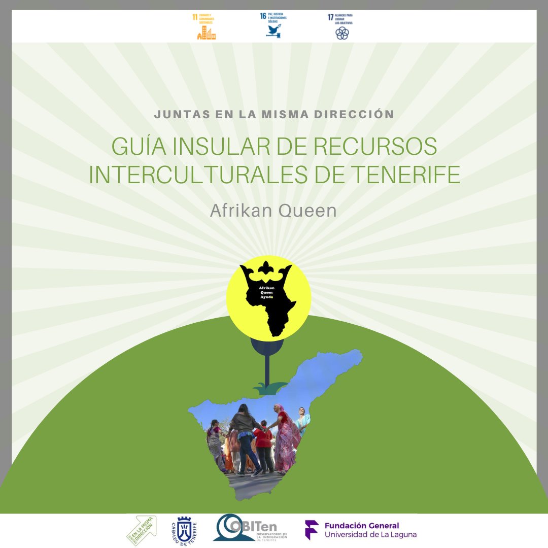 Como no podía ser de otra manera, #África también está presente en la Guía de #recursos #interculturales de #Tenerife a través de varios colectivos relacionados con el continente. Como es el caso de Afrikan Queen. ¡Conócela!⤵️
bit.ly/3TwoqAc

#TenerifeViveDiversidad