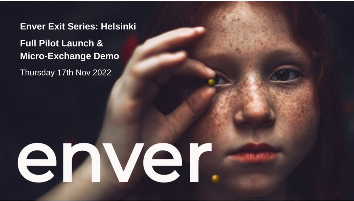 helloenver's tweet photo. 🚨TONIGHT🚨 We are celebrating the completion of our closed pilot phase &amp; demonstrating our full micro-exchange…

Also with some Finnish folk music 🎶 

Register here - 17:00 GMT/19:00 EET: https://t.co/6fq0VvtEYz #Slush2022 #slush22 https://t.co/1cPW8qZa2c
