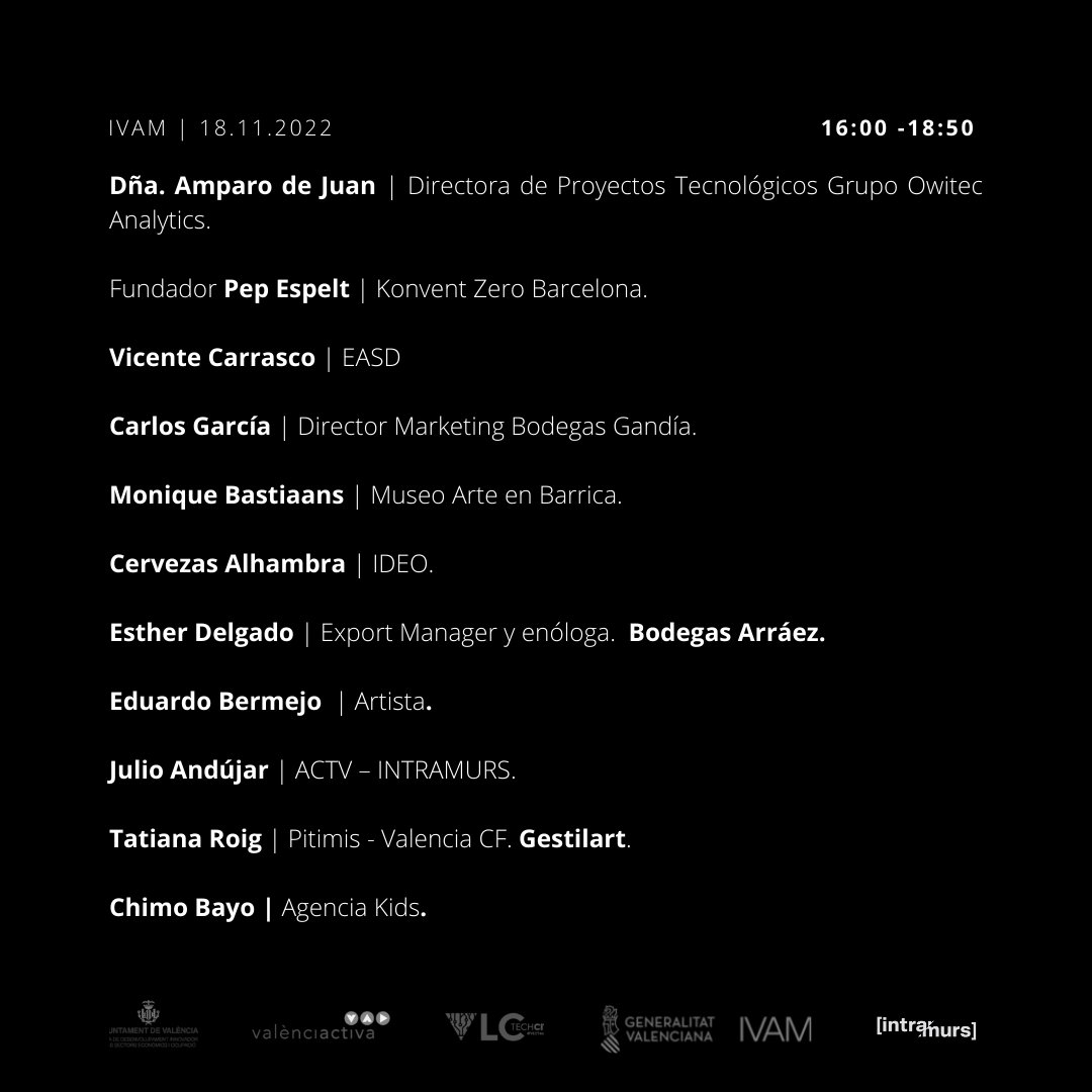 intramurs (@intramurs) on Twitter photo No te lo puedes perder... inscríbete. Mañana a las 10:00 en el <a href="/gva_IVAM/">GVA IVAM</a> <a href="/BodegasArraez/">Bodegas Arráez</a> <a href="/bodegasgandia/">Bodegas Vicente Gandía</a> <a href="/ChimoBayo/">Chimo Bayo</a> <a href="/Agenciakids00/">Agencia Kids</a> <a href="/intramurs/">intramurs</a> @Think_Lab_ No te lo puedes perder... inscríbete. Mañana a las 10:00 en el <a href="/gva_IVAM/">GVA IVAM</a> <a href="/BodegasArraez/">Bodegas Arráez</a> <a href="/bodegasgandia/">Bodegas Vicente Gandía</a> <a href="/ChimoBayo/">Chimo Bayo</a> <a href="/Agenciakids00/">Agencia Kids</a> <a href="/intramurs/">intramurs</a> @Think_Lab_