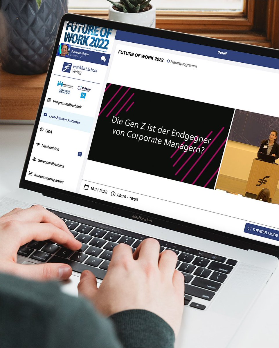 plazz_AG's tweet photo. 🚀 Wir sind stolz technischer #Partner vom @FSVerlag zu sein und die #Konferenz #FUTUREOFWORK 2022 mit unserer #Event Lösung als #hybridesEvent realisiert zu haben! Wir sind gespannt und freuen uns bereits jetzt auf die nächsten gemeinsamen Projekte! https://t.co/w00bOyLp2j