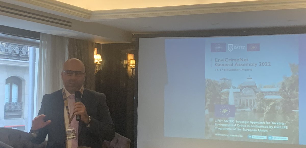 Today in our #ECN #AnnualGeneralAssembly2022 Major <a href="/JosAntonioAlfa1/">José Antonio Alfaro</a> from <a href="/Europol/">Europol</a> and different experts addressing the challenges to combat wildlife poisoning crimes
#LifeSatecProject <a href="/LIFEprogramme/">LIFE Programme</a> @europol