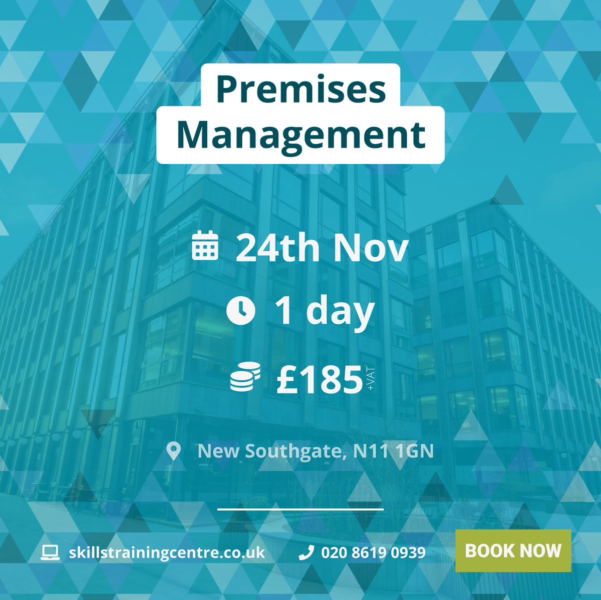 SkillsTraining5's tweet photo. If you're responsible for managing any premises or facilities, attend our upcoming Premises Management course! You'll learn everything from manual handling and fire prevention to #FirstAid and accident reporting.
Book now for 24th November #safetycourse https://t.co/EguKFpEW7N https://t.co/6r0wsB29KU
