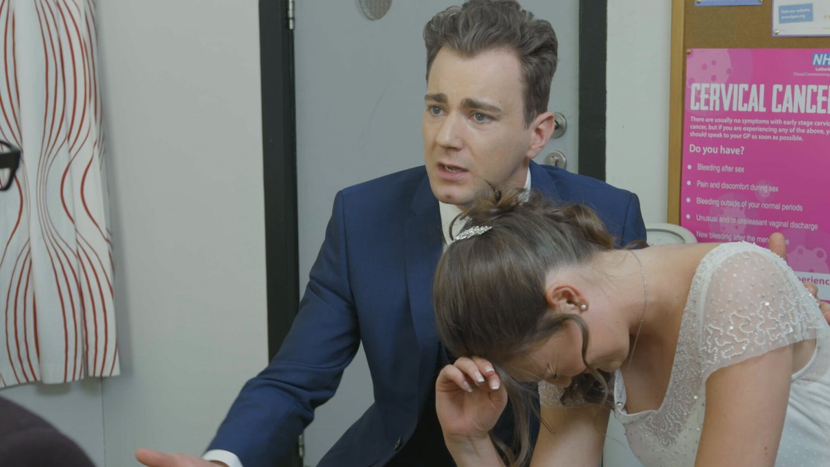 BBCDoctors's tweet photo. A couple about to tie the knot receive shocking news. https://t.co/xZn0wpHwi8