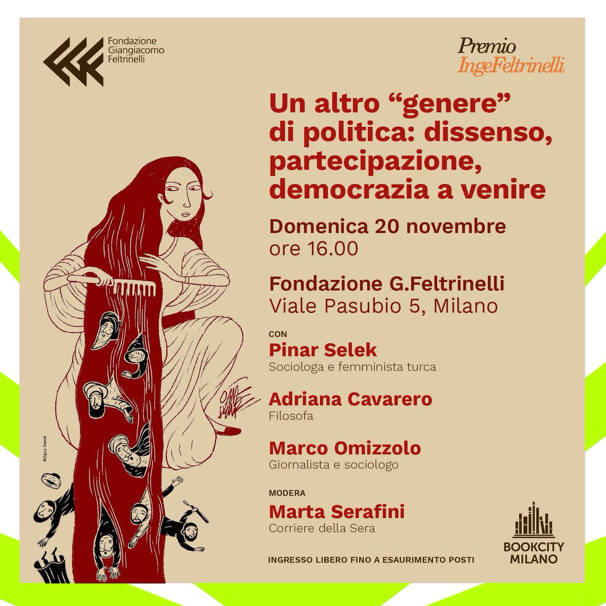 FondFeltrinelli's tweet photo. Un altro ‘genere’ di politica: dissenso, partecipazione, democrazia a venire.
➤ Domenica 20 novembre - 16.00
Viale Pasubio 5, Milano
➤ Scopri le nostre iniziative per @BOOKCITYMILANO
https://t.co/qbV0V0HL7H
#BoockCityMilano #BCM22 #FGF #FandangoLibri https://t.co/6tgq7CSuNL