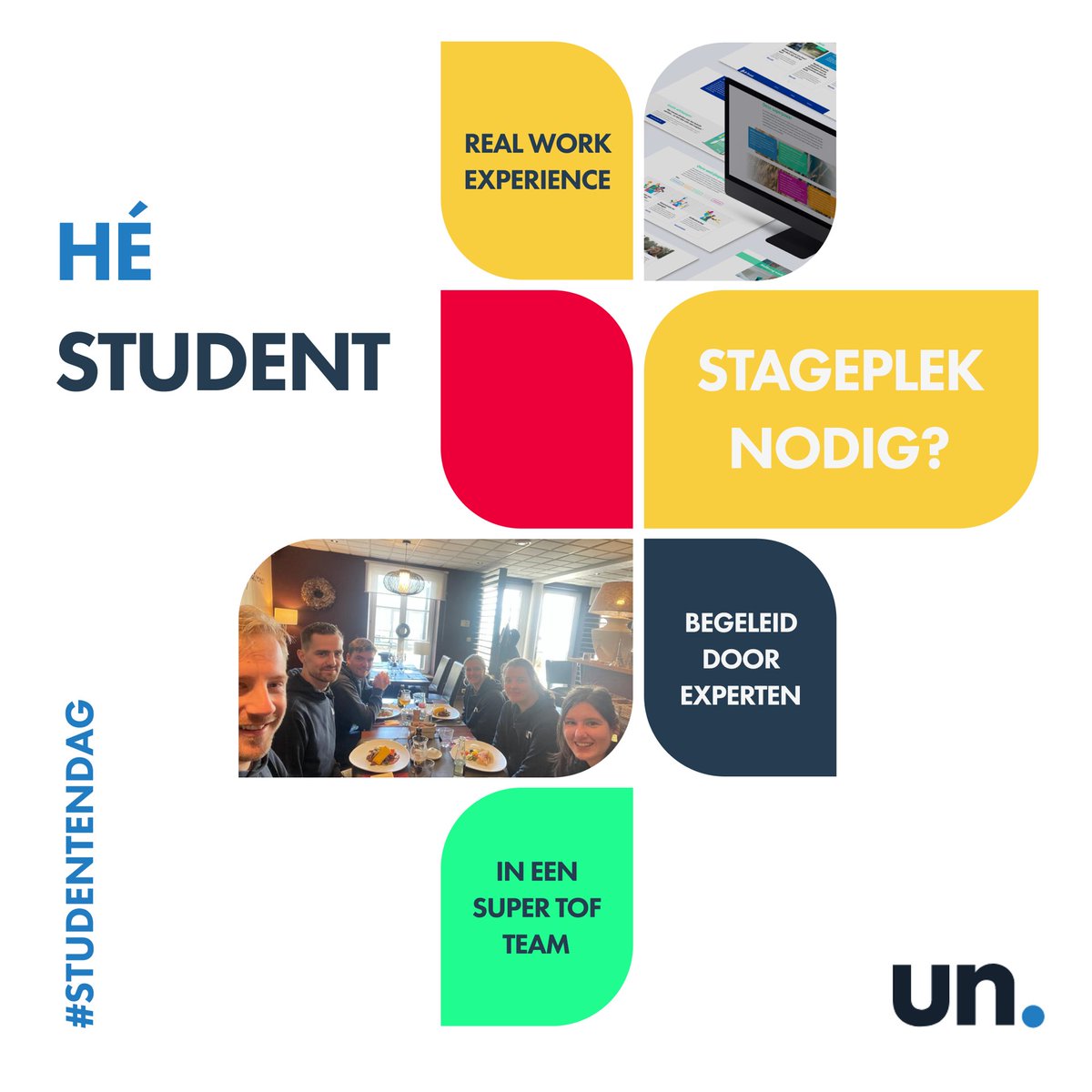 Hé student! Stage bij uncoded? Das ervaring op doen in een team van experten en heel wat aflachen! Ben jij student design, marketing of development? 👩💻Laat het ons weten! 🤟

#stage #design #marketing #studentendag #uncodedrocks
